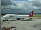Qantas 747 pushback